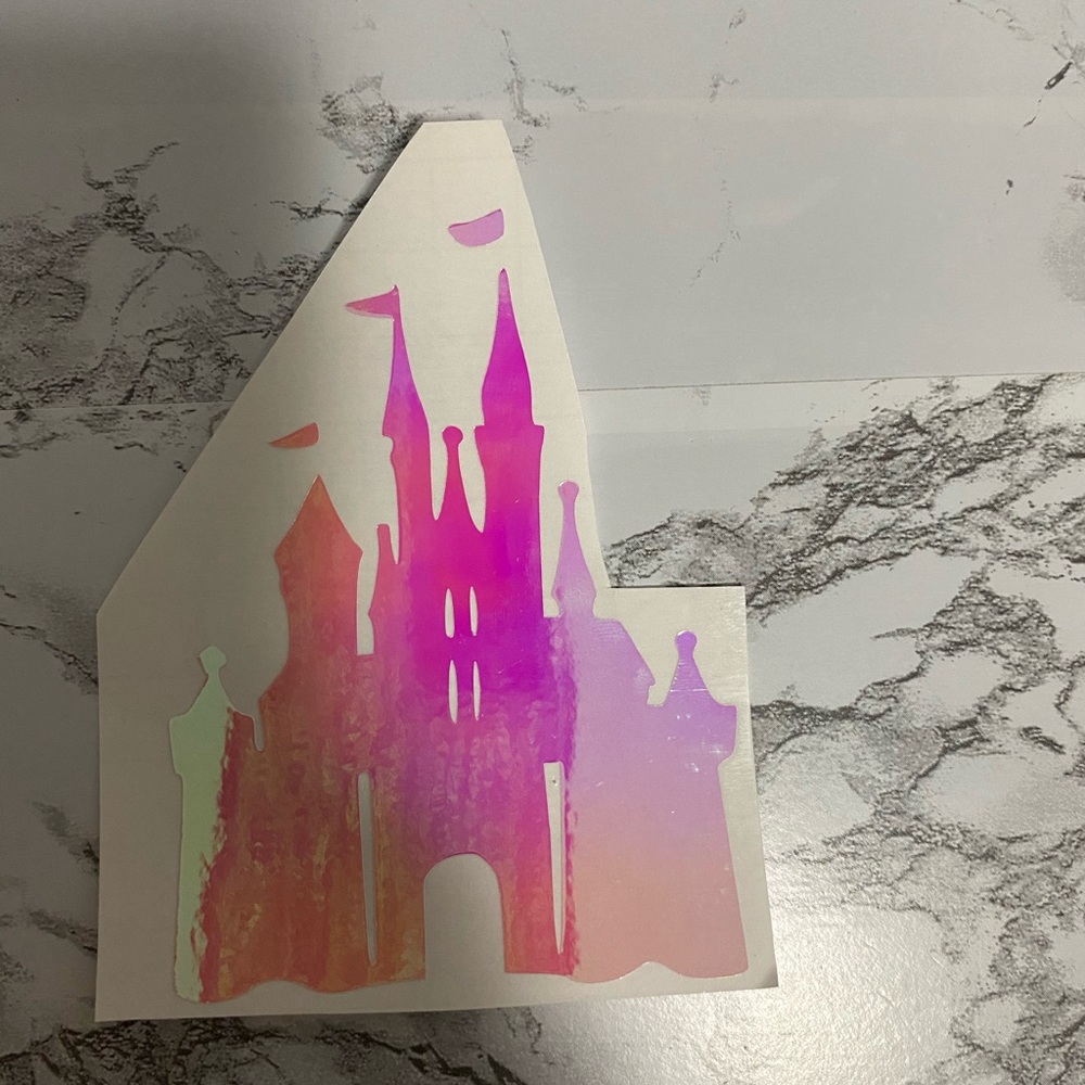 Disney castle decal